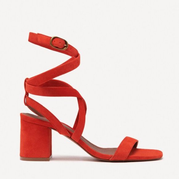 ba&sh CEQUOIA. Split Leather Sandals - Picture 3 of 12